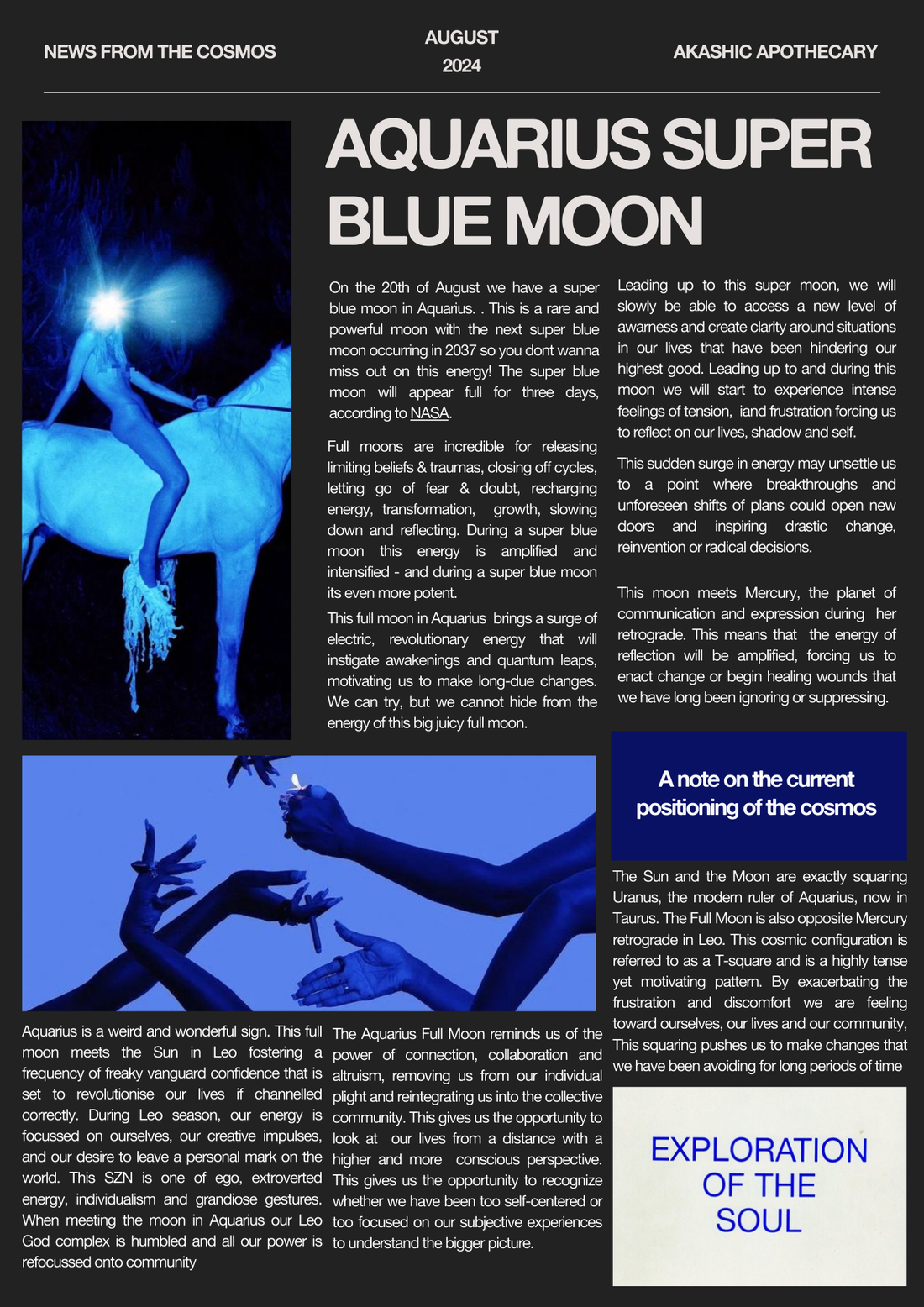 Aquarius Super Blue Moon: Aug 2024