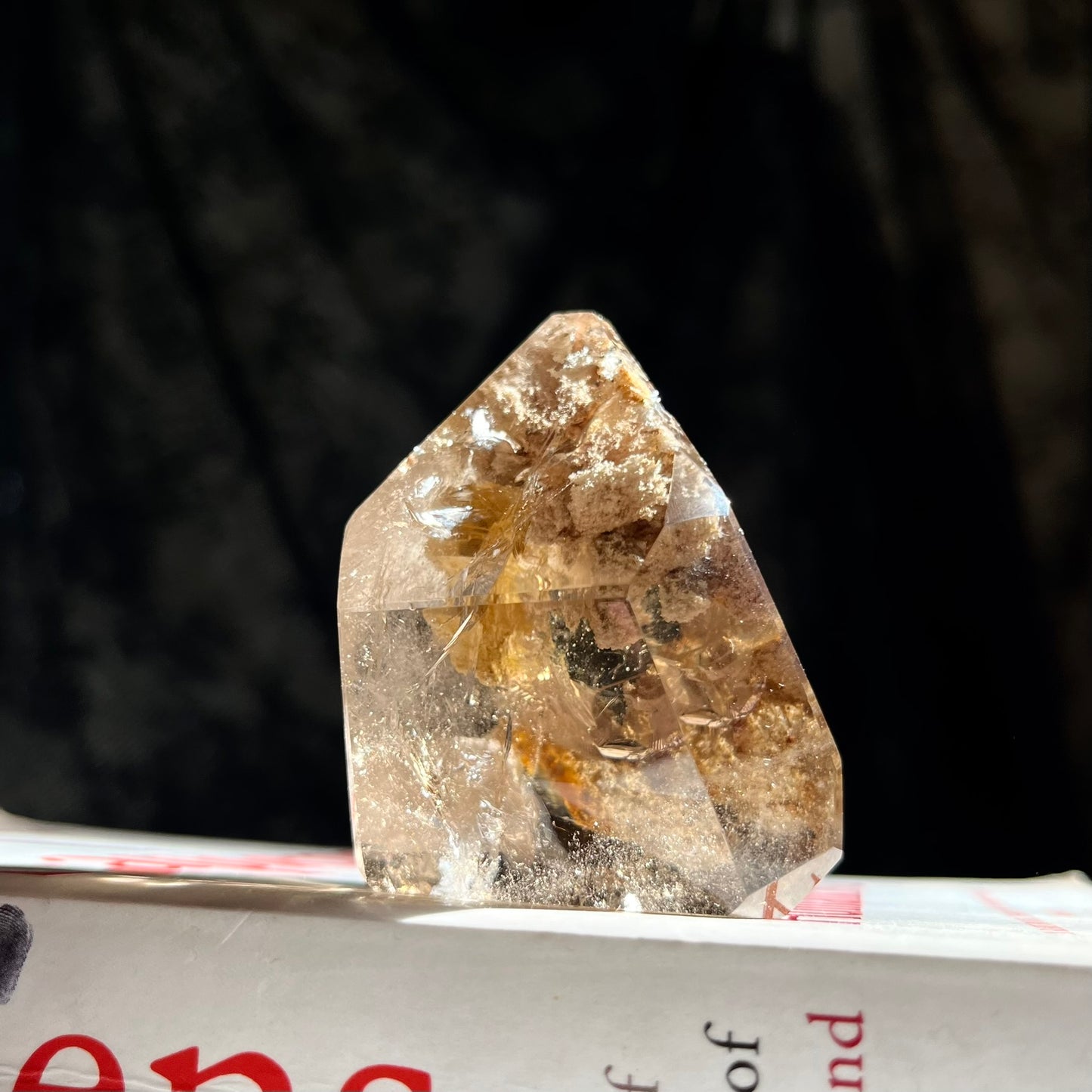 Smoky Lodolite with Rutile Inclusion  Freeform