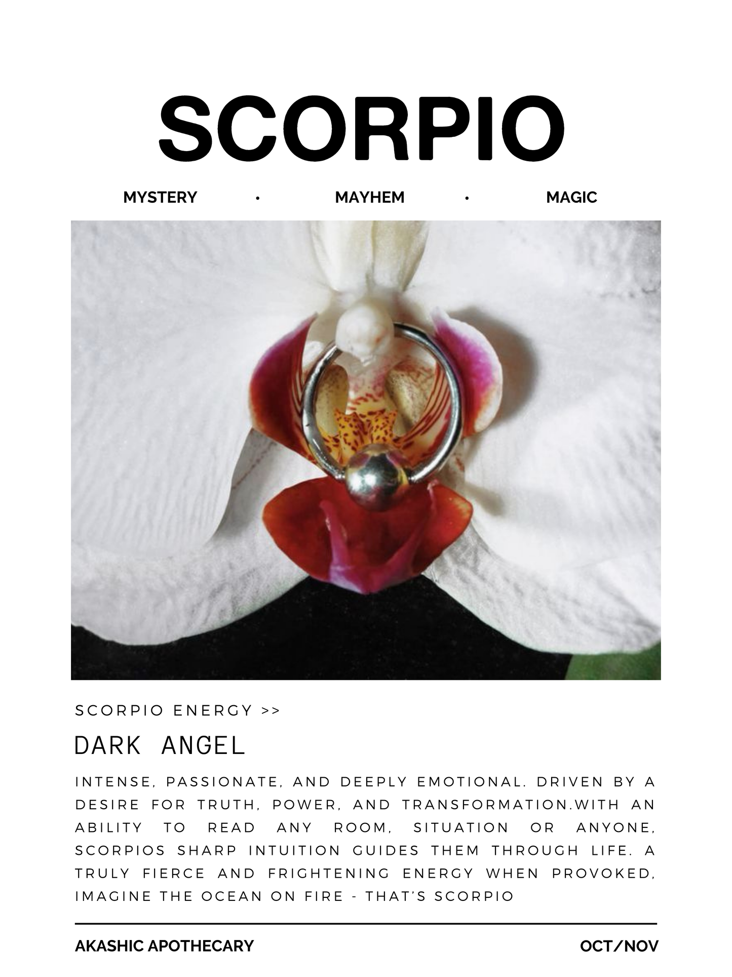 Scorpio Zodiac Poster