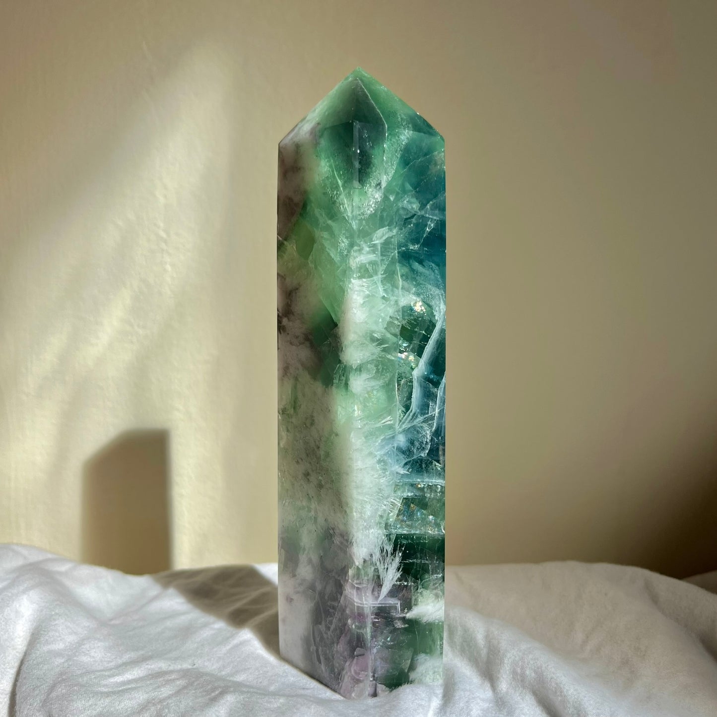 Snowflake Fluorite Tower 15.5cm