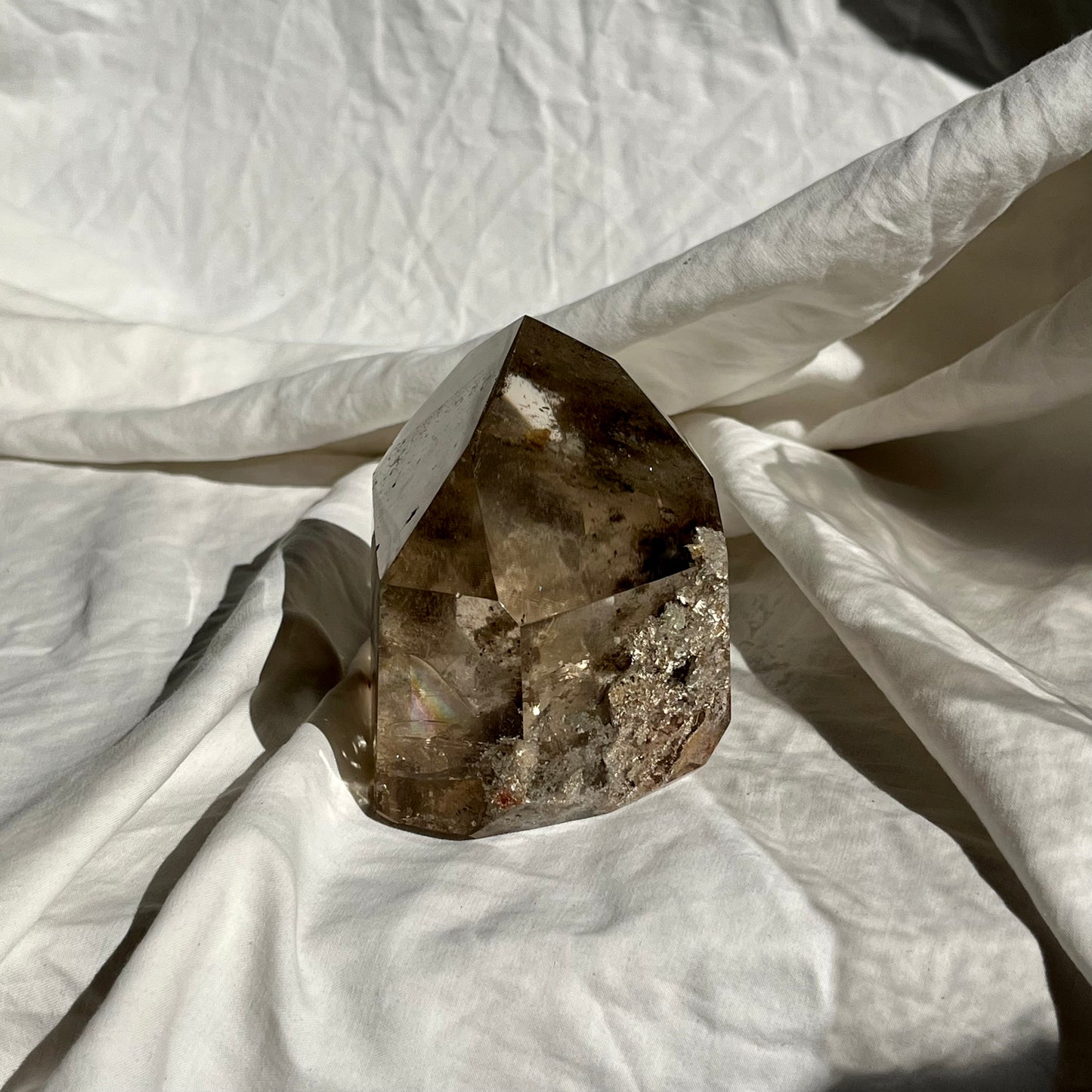 Lodolite Quartz Freeform w/ Rutile and Phantom Inclusion 622g