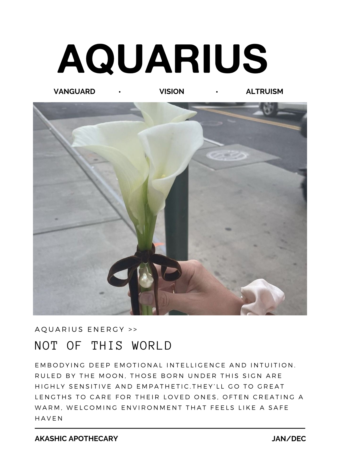 Aquarius Zodiac Poster