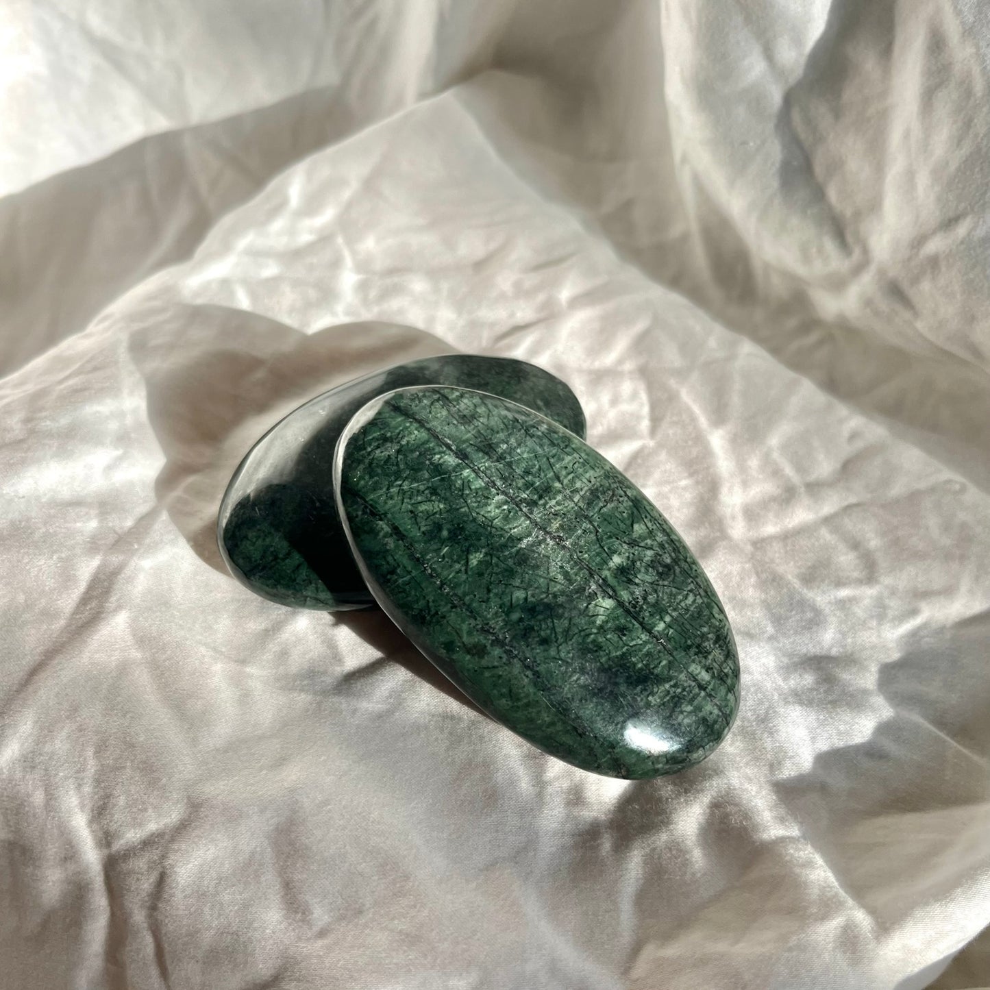 Nephrite Jade Palm Stone