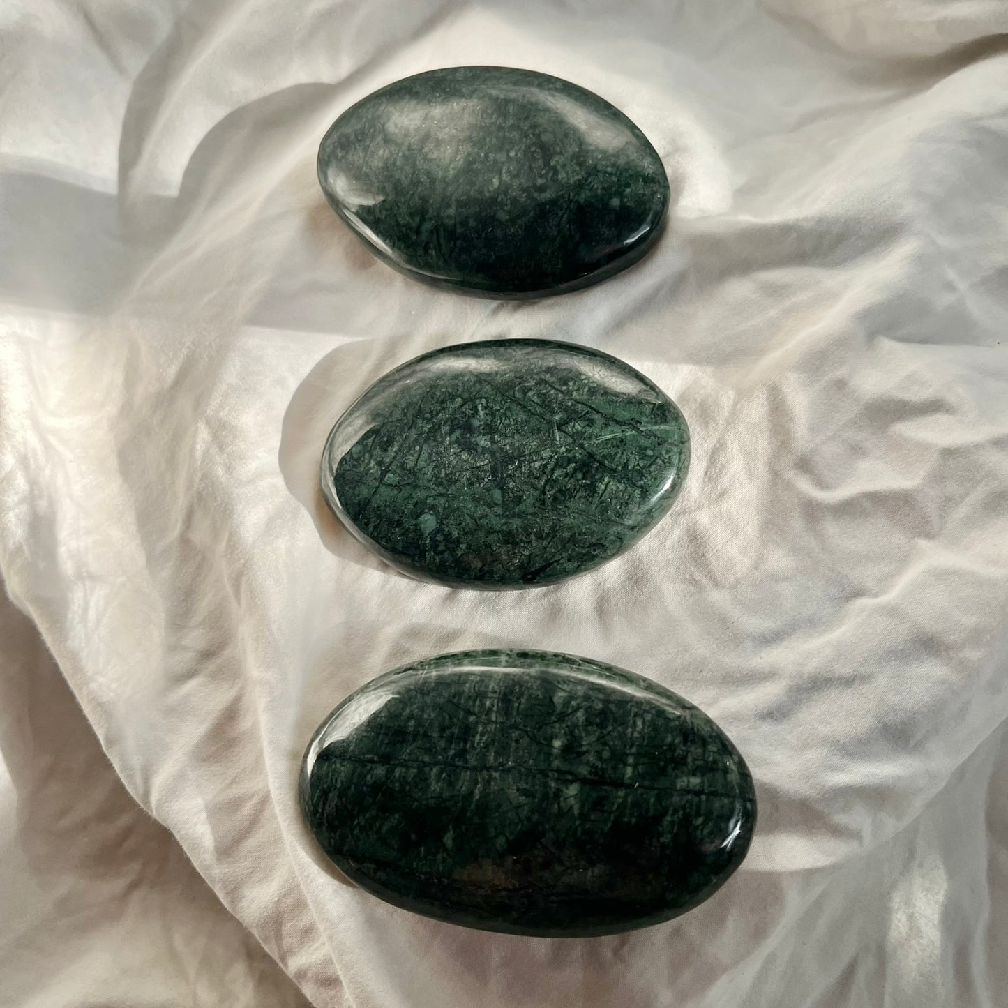 Nephrite Jade Palm Stone