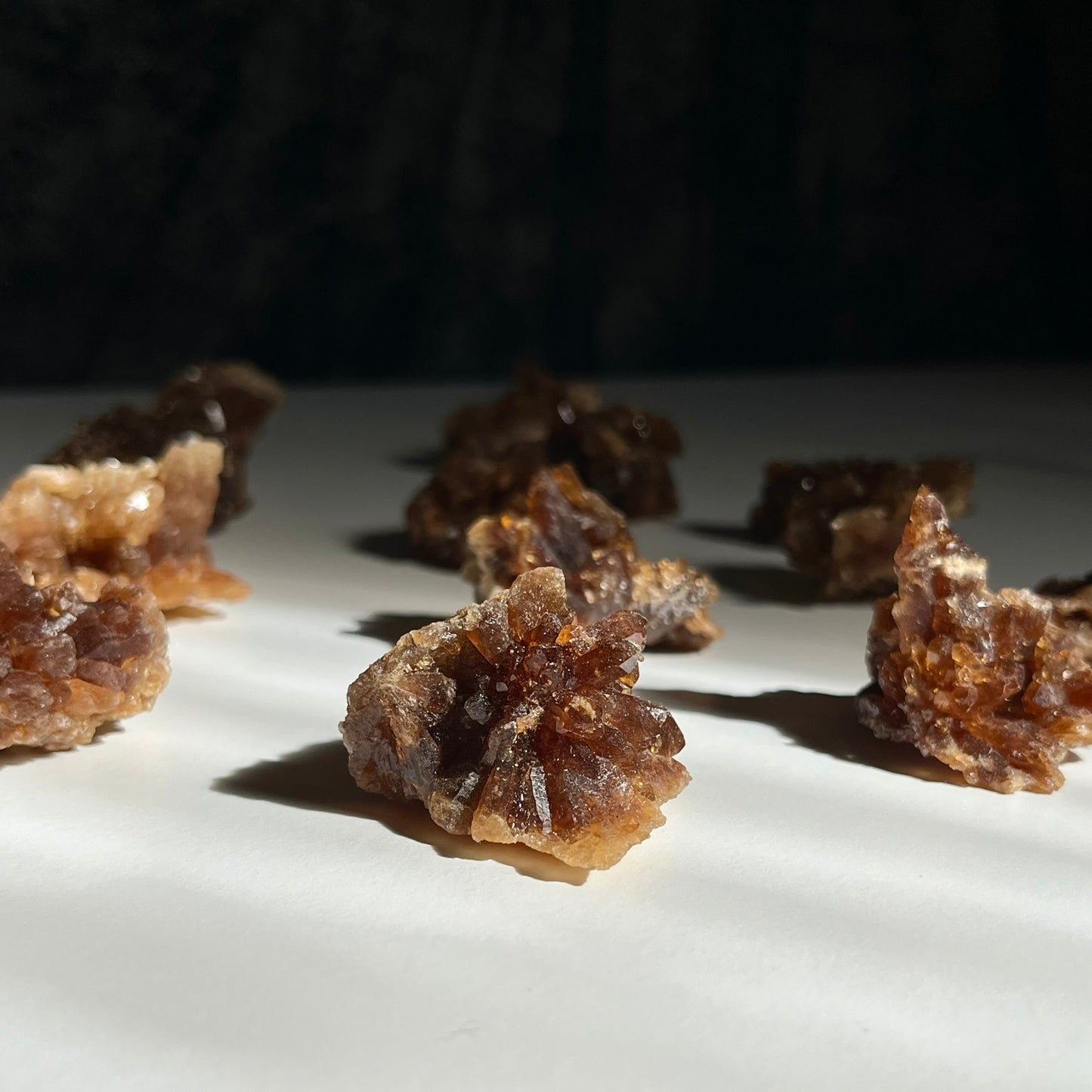 Natural Muscovado Citrine Mini Clusters