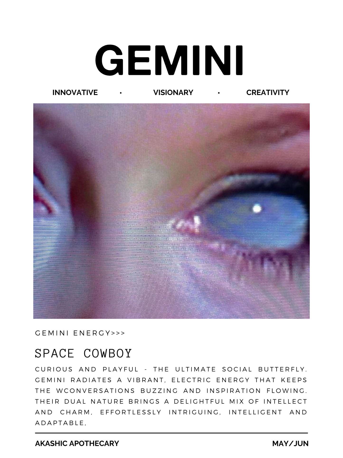 Gemini Zodiac Poster