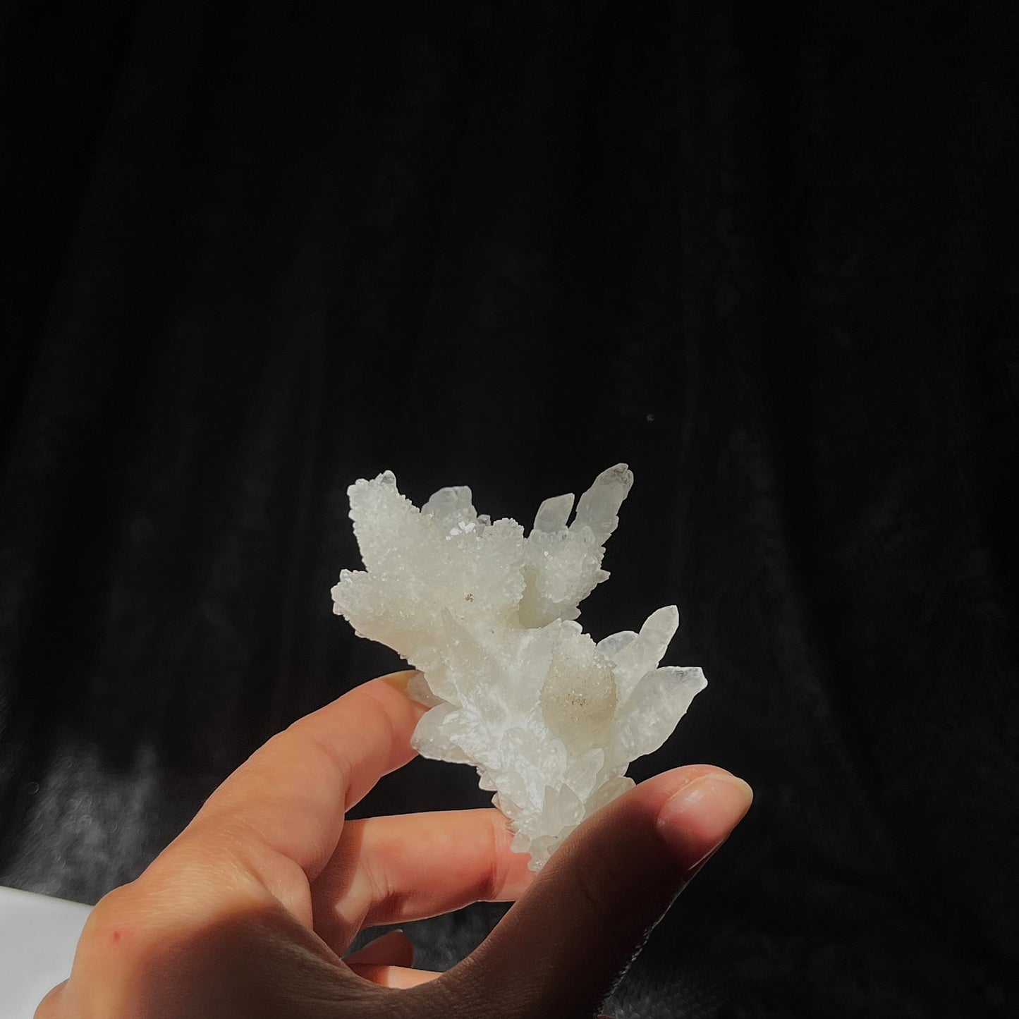 White Aragonite & Calcite Specimen 74g