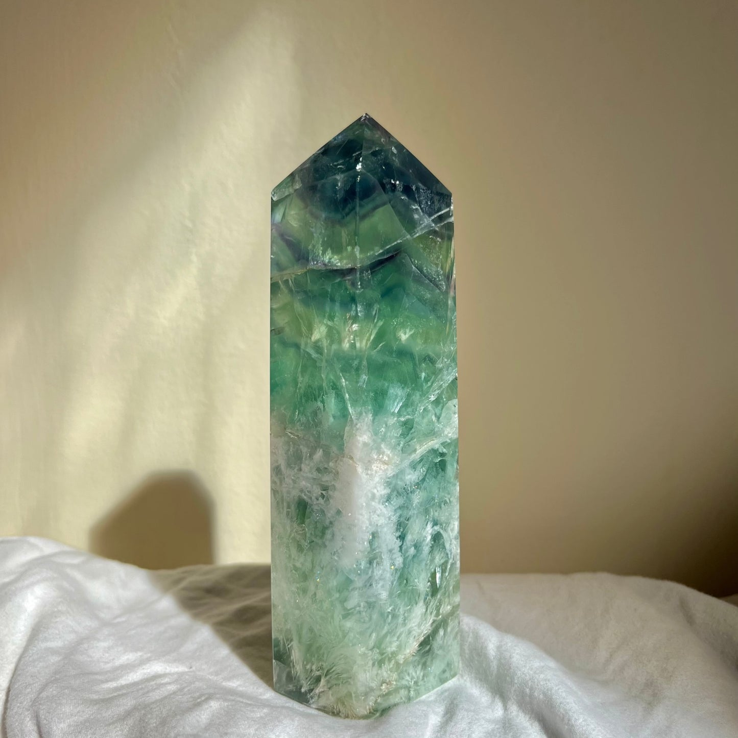 Snowflake Fluorite Tower 13.5cm