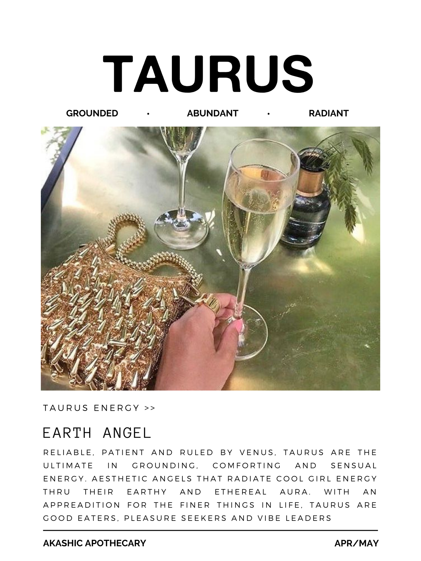 Taurus Zodiac Poster