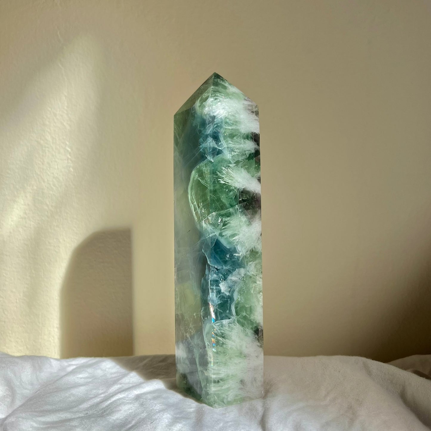 Snowflake Fluorite Tower 15.5cm