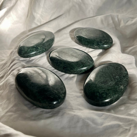 Nephrite Jade Palm Stone