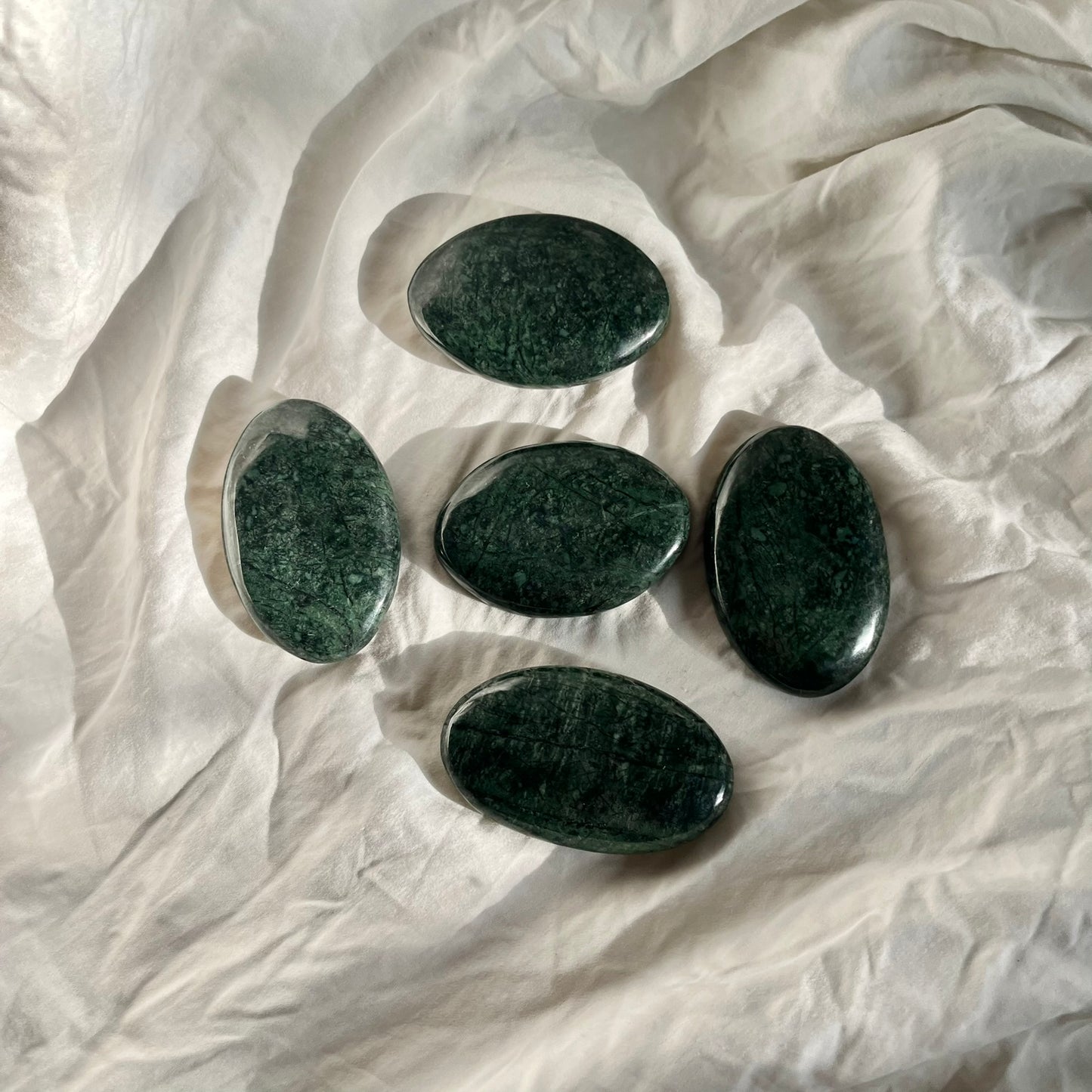 Nephrite Jade Palm Stone