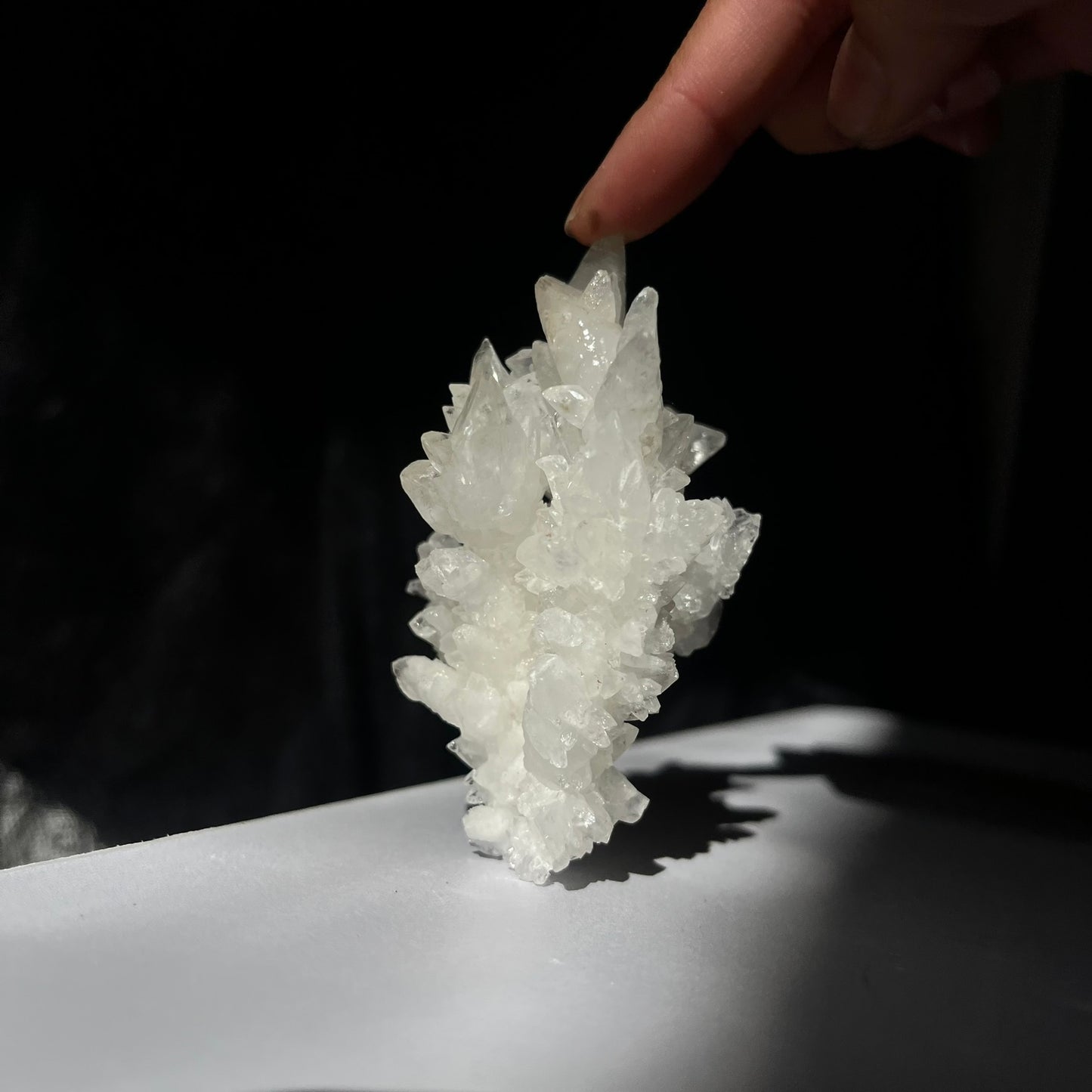 White Aragonite & Calcite Specimen 137g