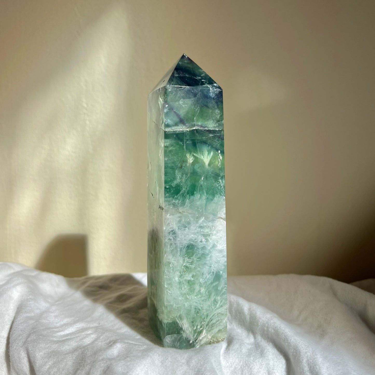 Snowflake Fluorite Tower 13.5cm