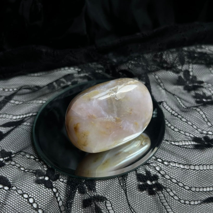 Pink Opal Palm Stone