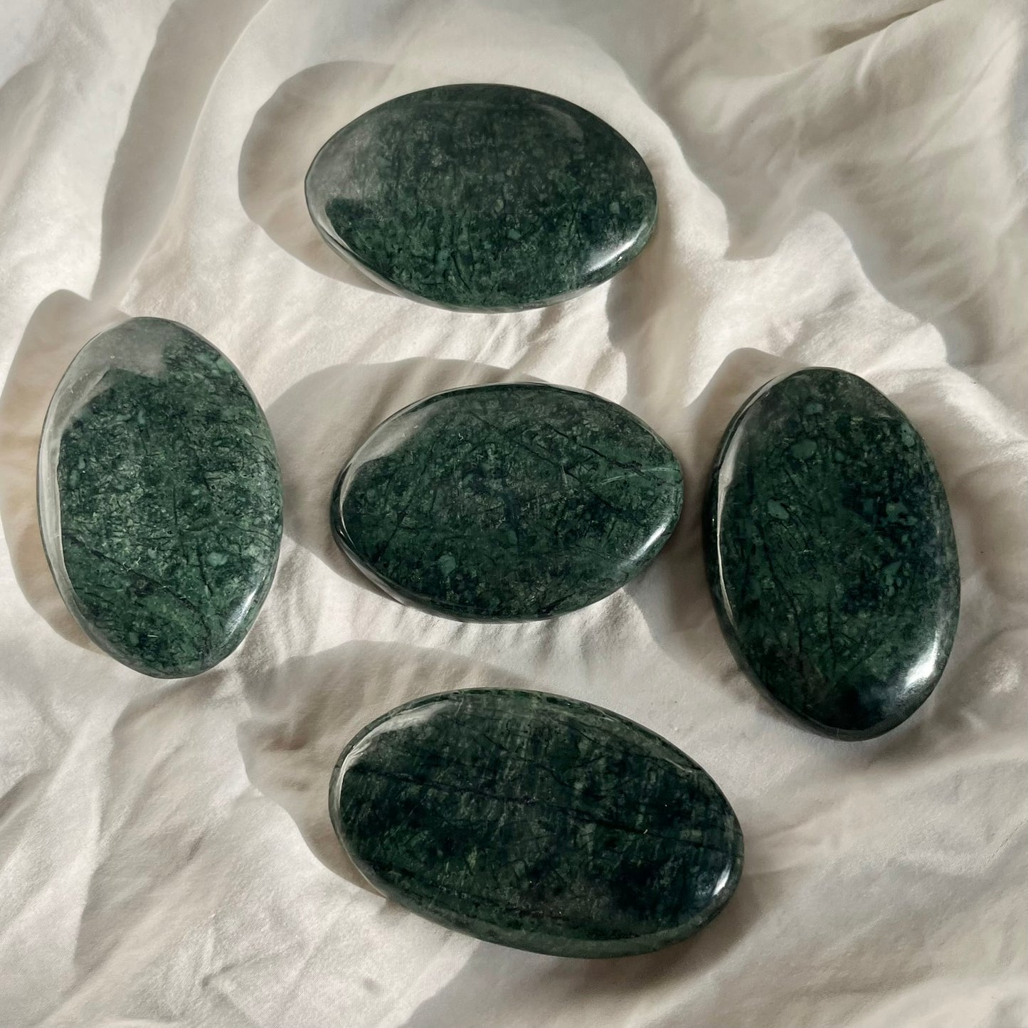 Nephrite Jade Palm Stone