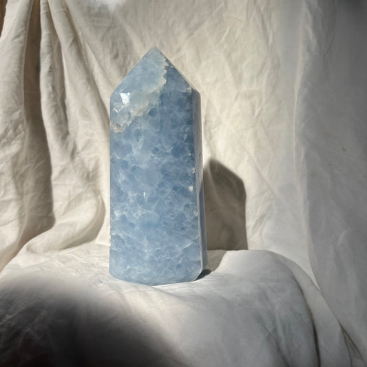 Blue Calcite Tower 15cm