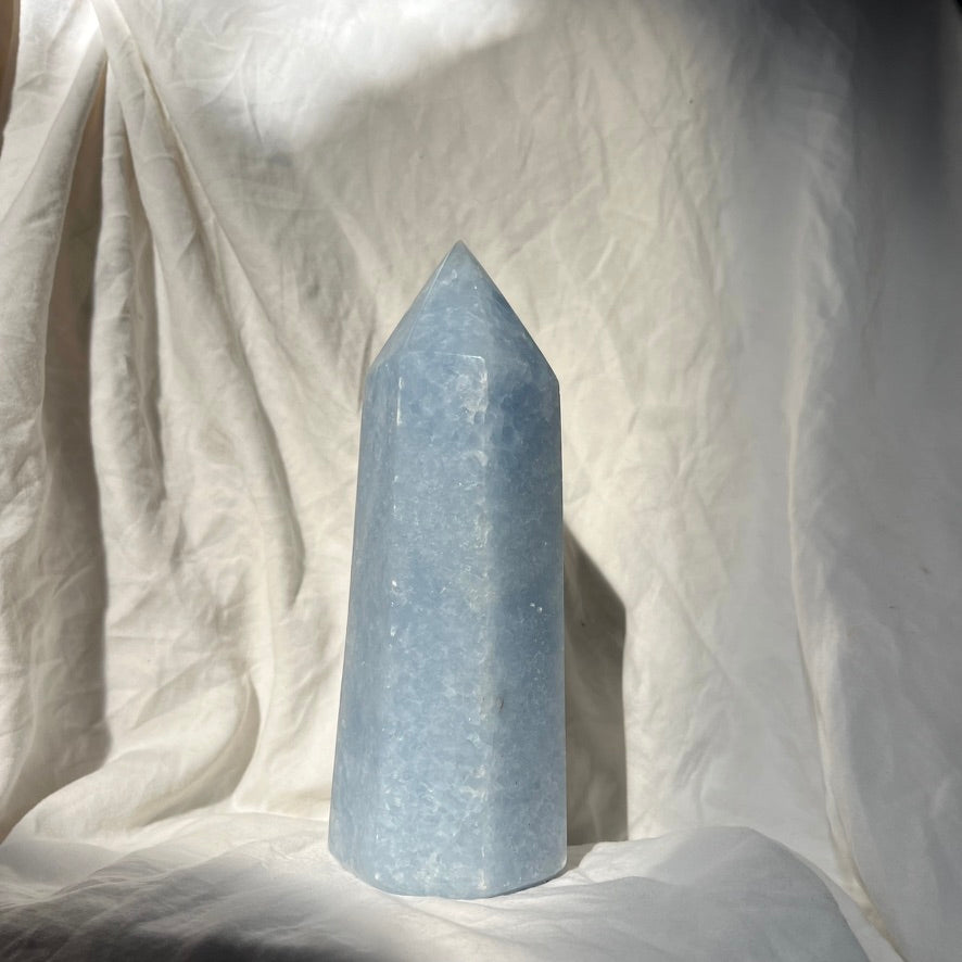 Blue Calcite Tower 16cm