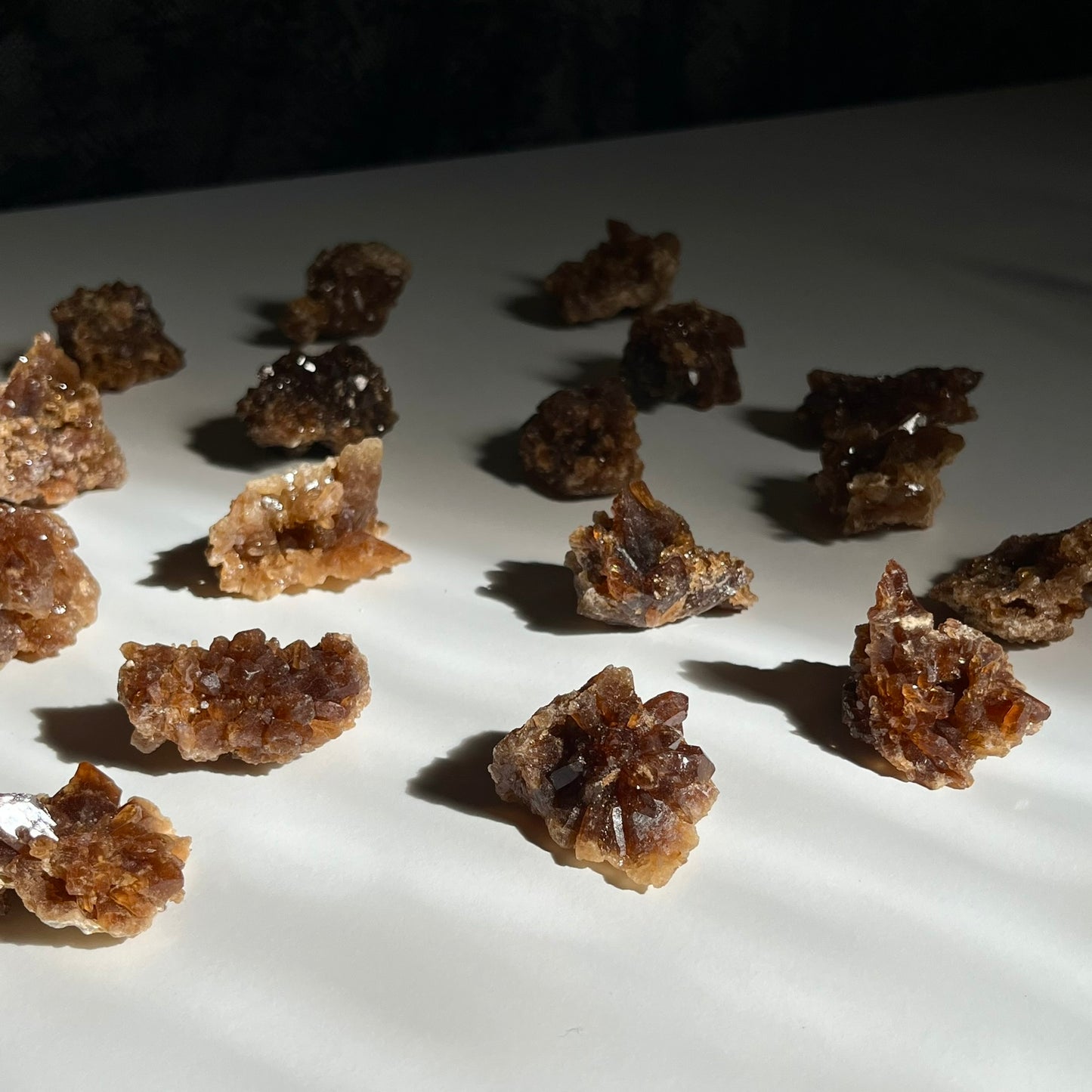 Natural Muscovado Citrine Mini Clusters