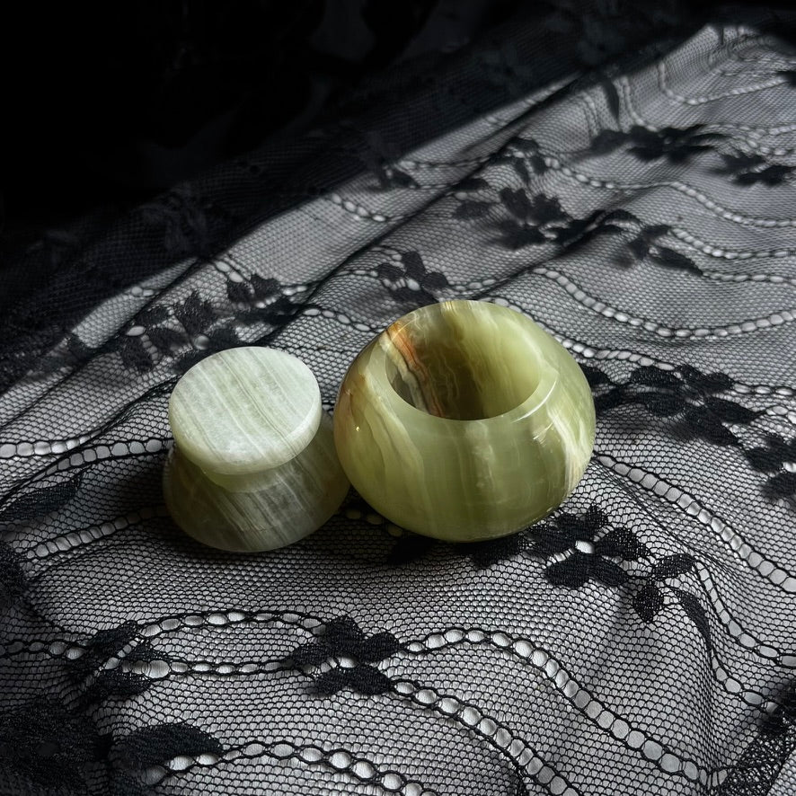 Petite Banded Calcite/Onyx Apothecary Jar